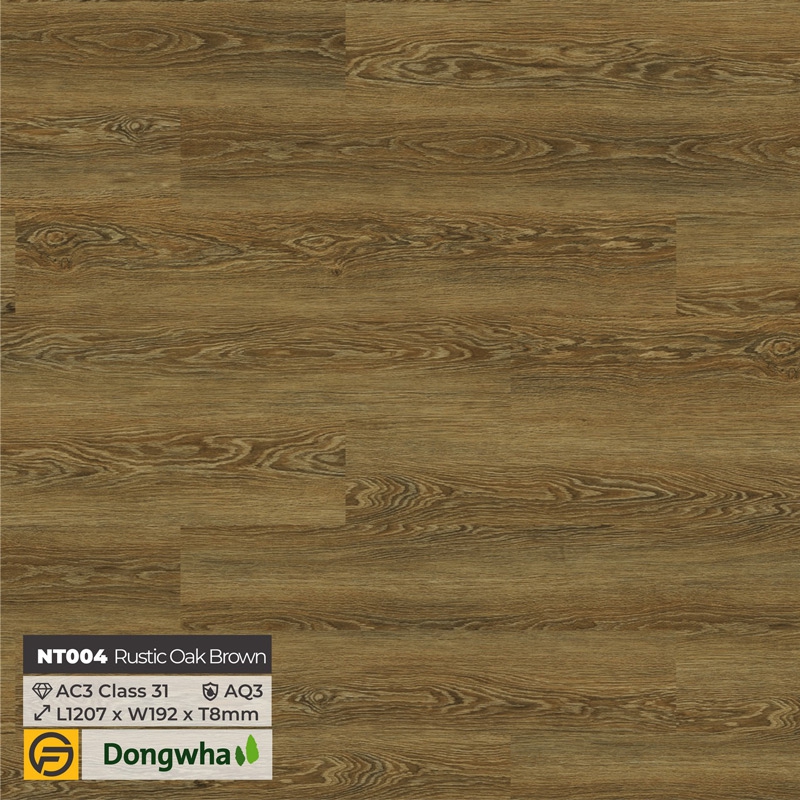 Sàn gỗ Dongwha Natus – Trendy NT004 – Rustic Oak Brown – 8mm – AC3