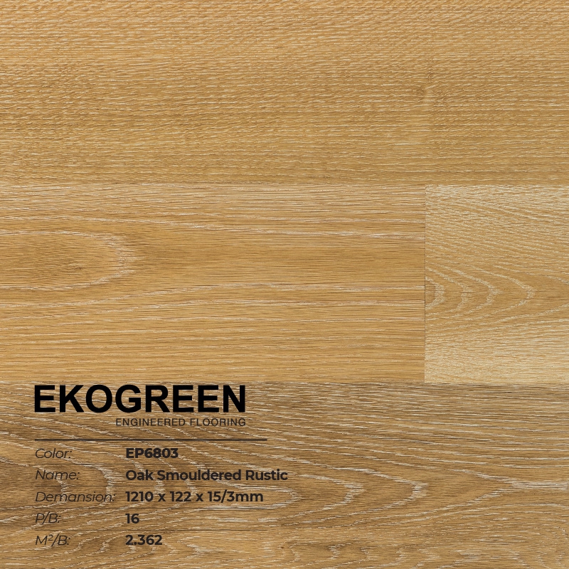 Sàn gỗ Ekogreen Premium EP6803 Oak Smouldered Rustic