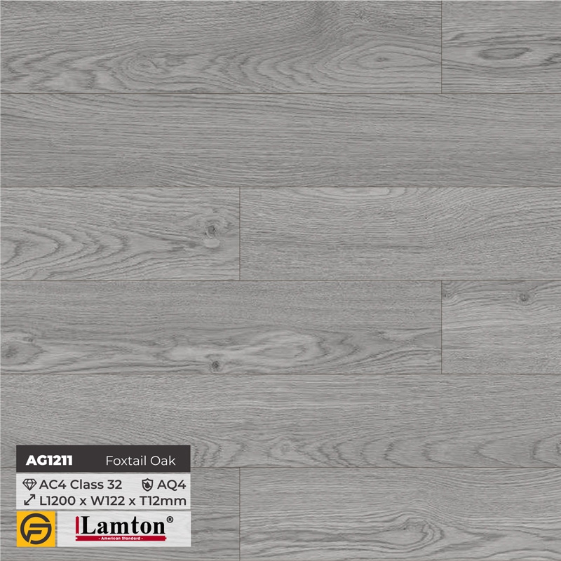Sàn gỗ Lamton AquaGuard AG1211 Foxtail Oak - 12mm - AC4