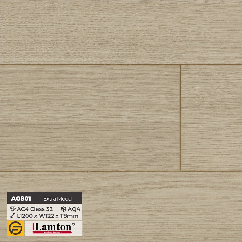 Sàn gỗ Lamton AquaGuard AG801 Extra Mood - 8mm - AC4