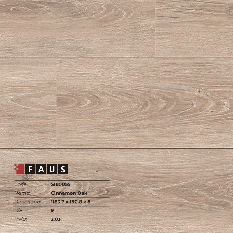 Sàn gỗ S180055 – Cinnamon Oak – 8mm