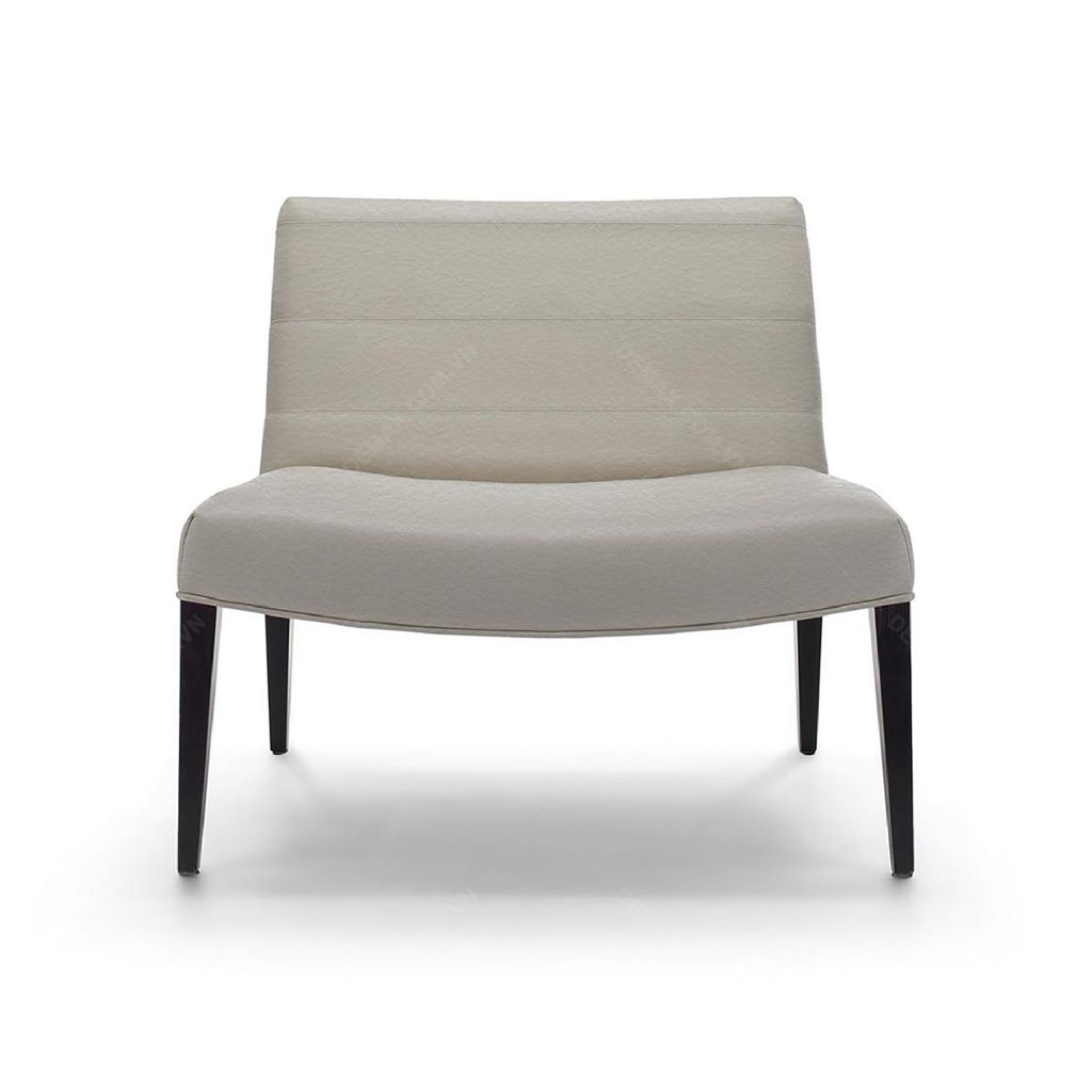 Striped Quilted Lounge Chair