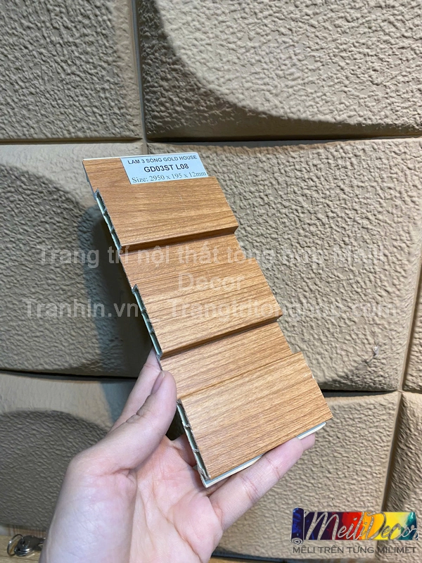 Tấm Ốp Lam 3 Sóng Thấp GD Gold House L08