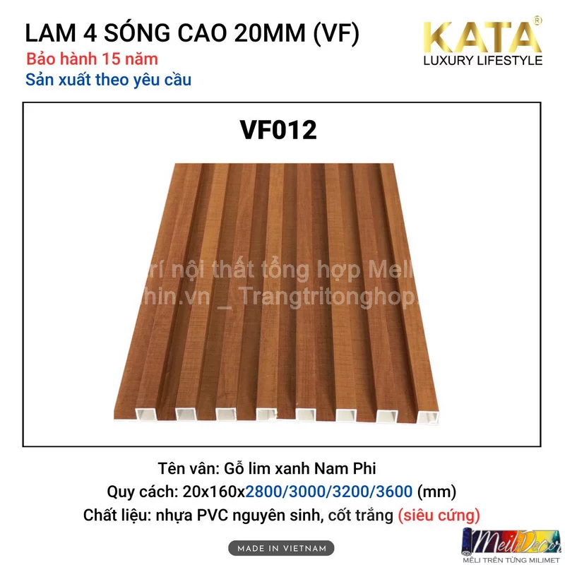 Tấm Ốp Lam 4 Sóng Kata VF012 Siêu Cứng