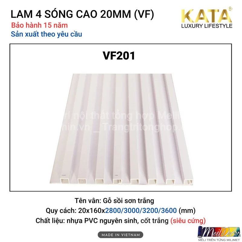 Tấm Ốp Lam 4 Sóng Kata VF201 Siêu Cứng