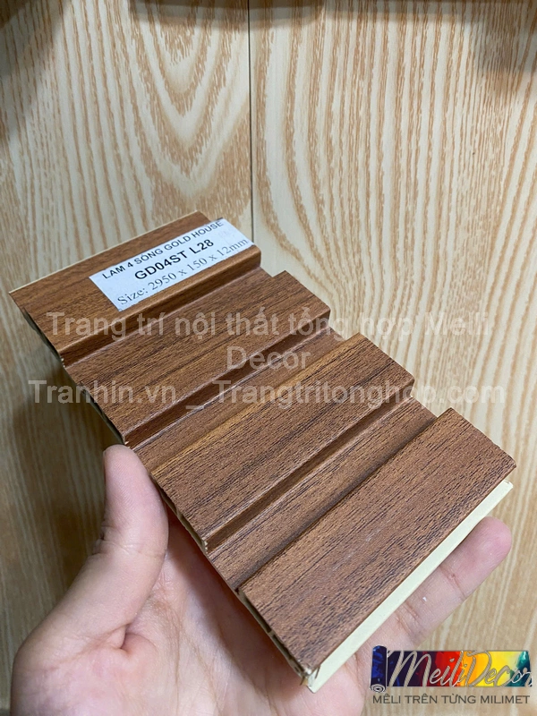 Tấm Ốp Lam 4 Sóng Thấp GD Gold House L28