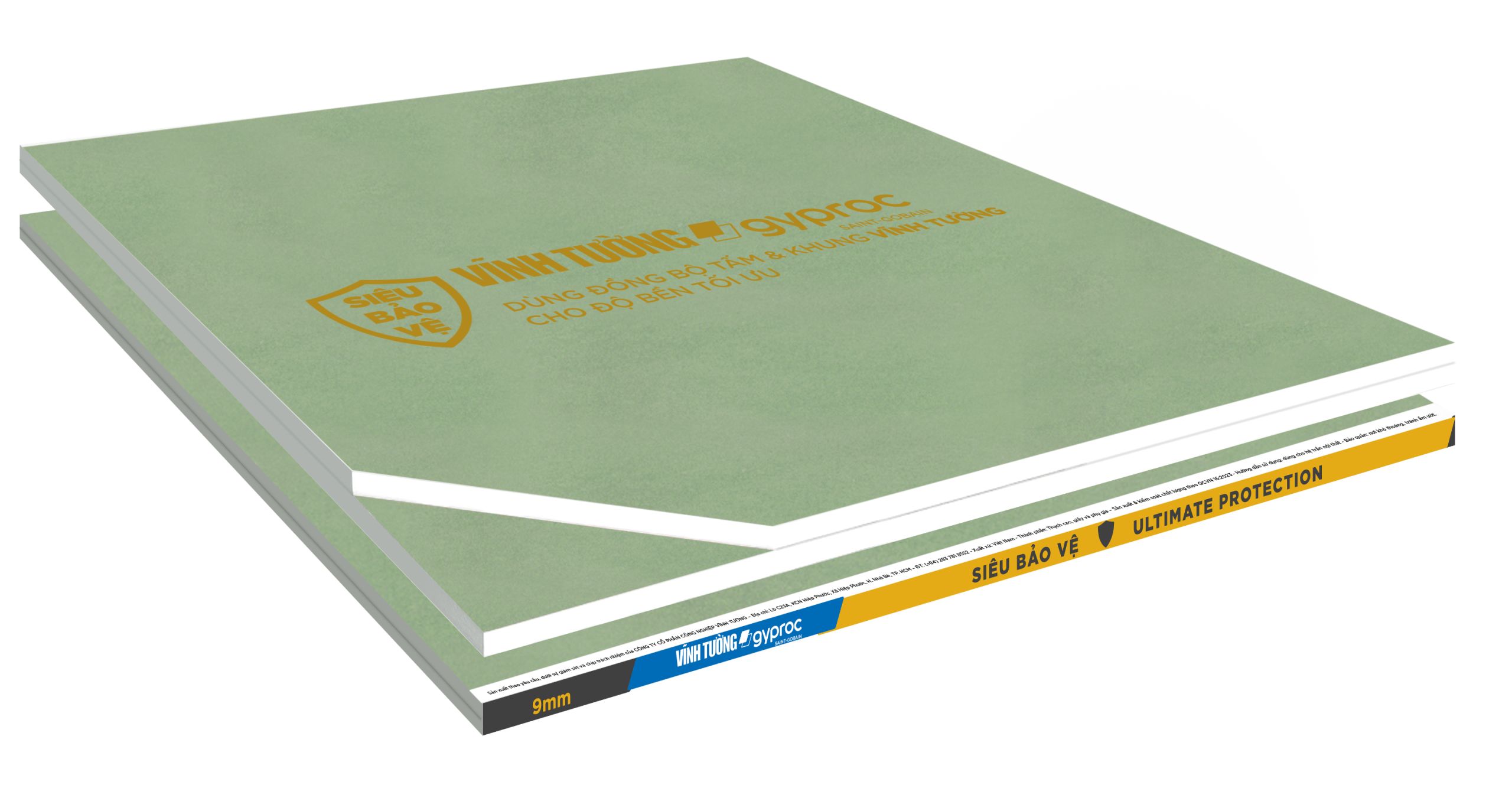 Tấm thạch cao Vĩnh Tường - Gyproc Siêu Bảo Vệ