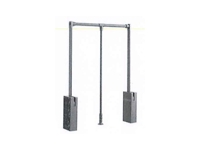 Tay nâng móc áo Hafele cho tủ rộng lọt lòng 650-920mm, Màu nâu chestnut 805.11.101