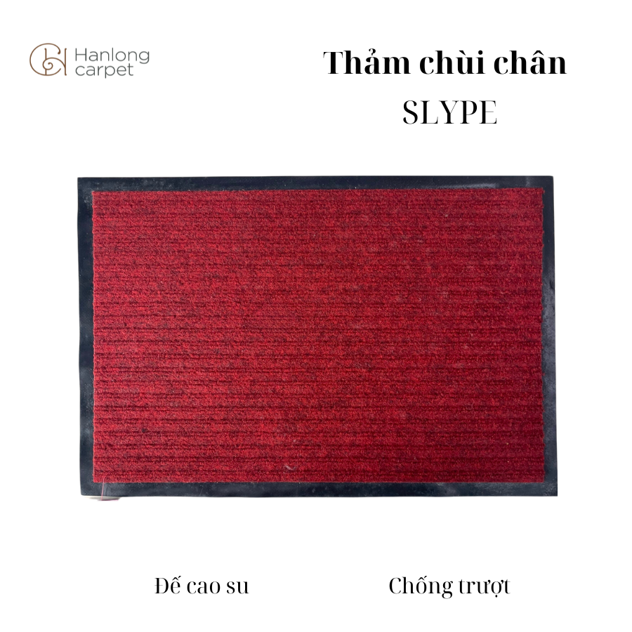 Thảm chùi chân SLYPE – Chất liệu: Polyester siêu thấm hút