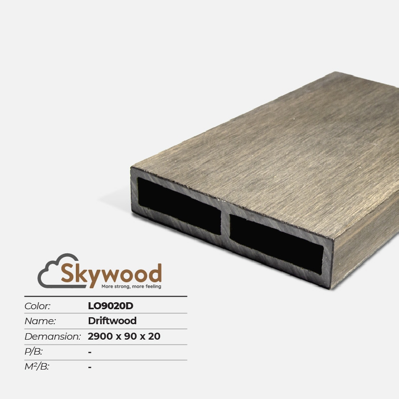 Thanh lam gỗ trang trí WPC Skywood LO9020D – Driftwood