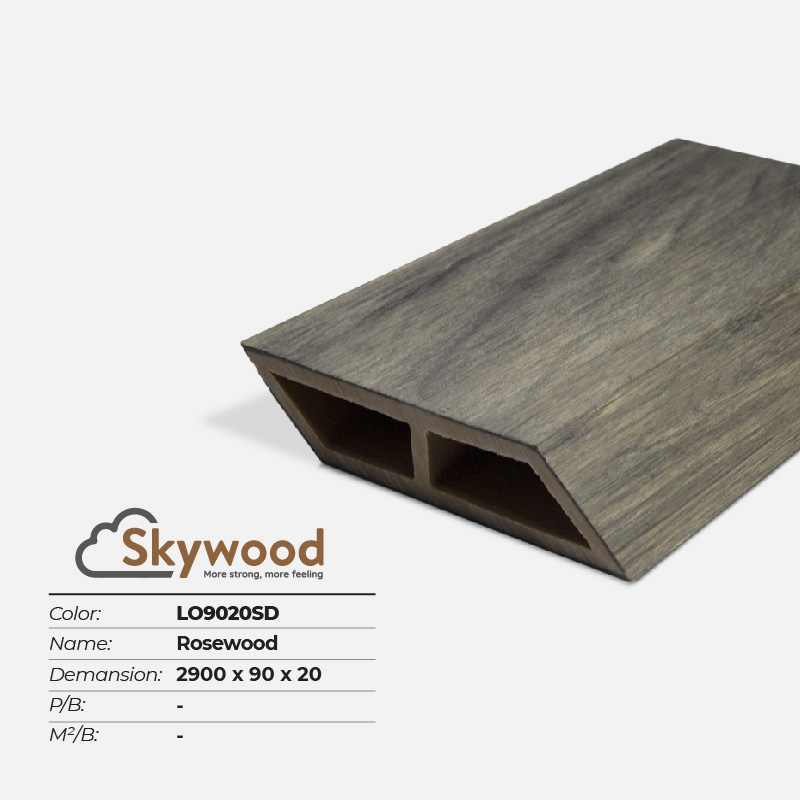 Thanh lam gỗ trang trí WPC  Skywood LO9020SD – Driftwood