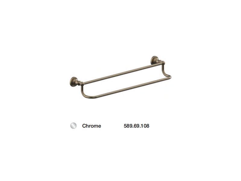 Thanh treo khăn đôi FUSION màu Chrome Hafele 589.69.108