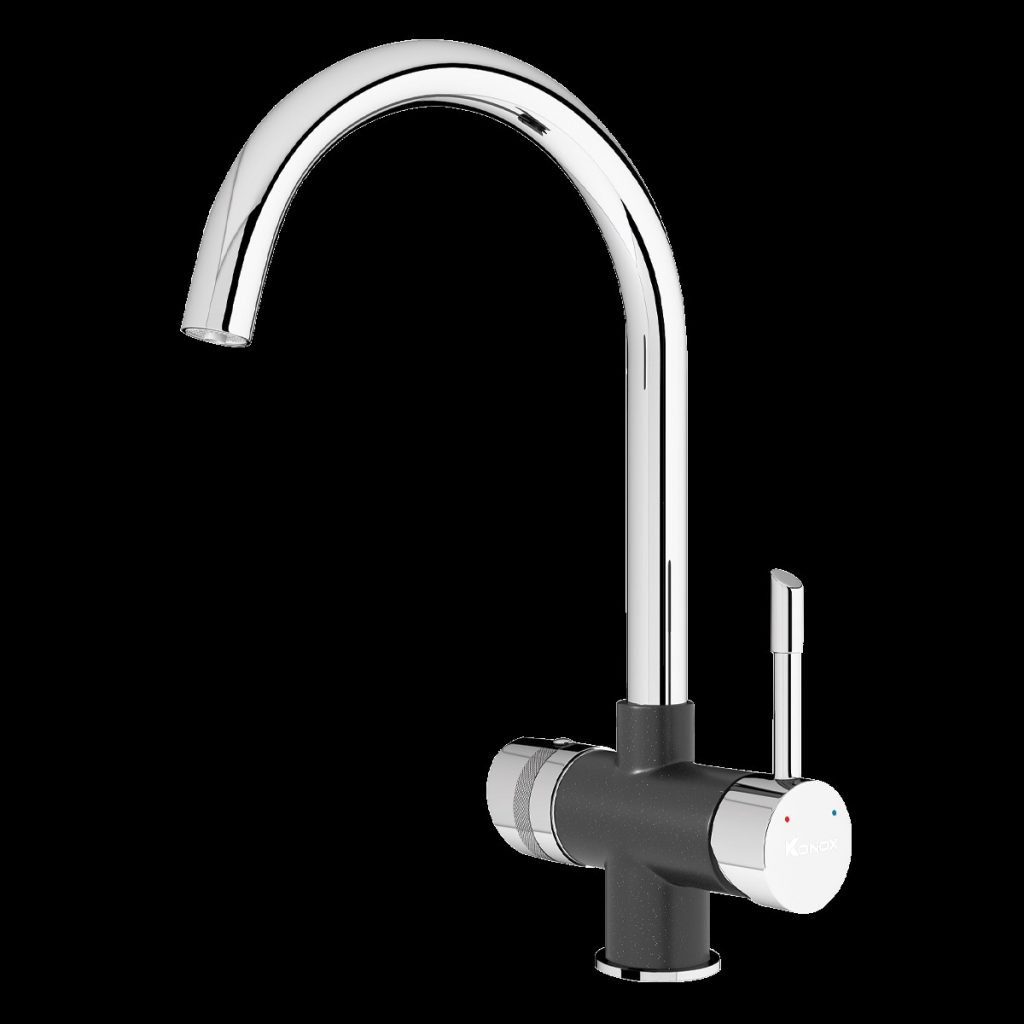 Vòi rửa bát ba đường nước RO Trim-Water Black