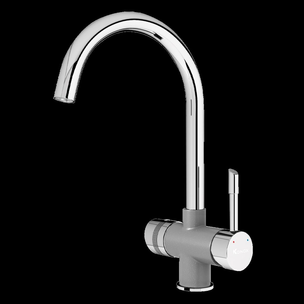 Vòi rửa bát ba đường nước RO Trim-Water Grey