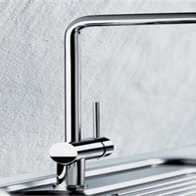 Vòi Rửa Bát Blanco Finess chrome Kiểu Dáng Sành Điệu, Xả Nước Êm Ái