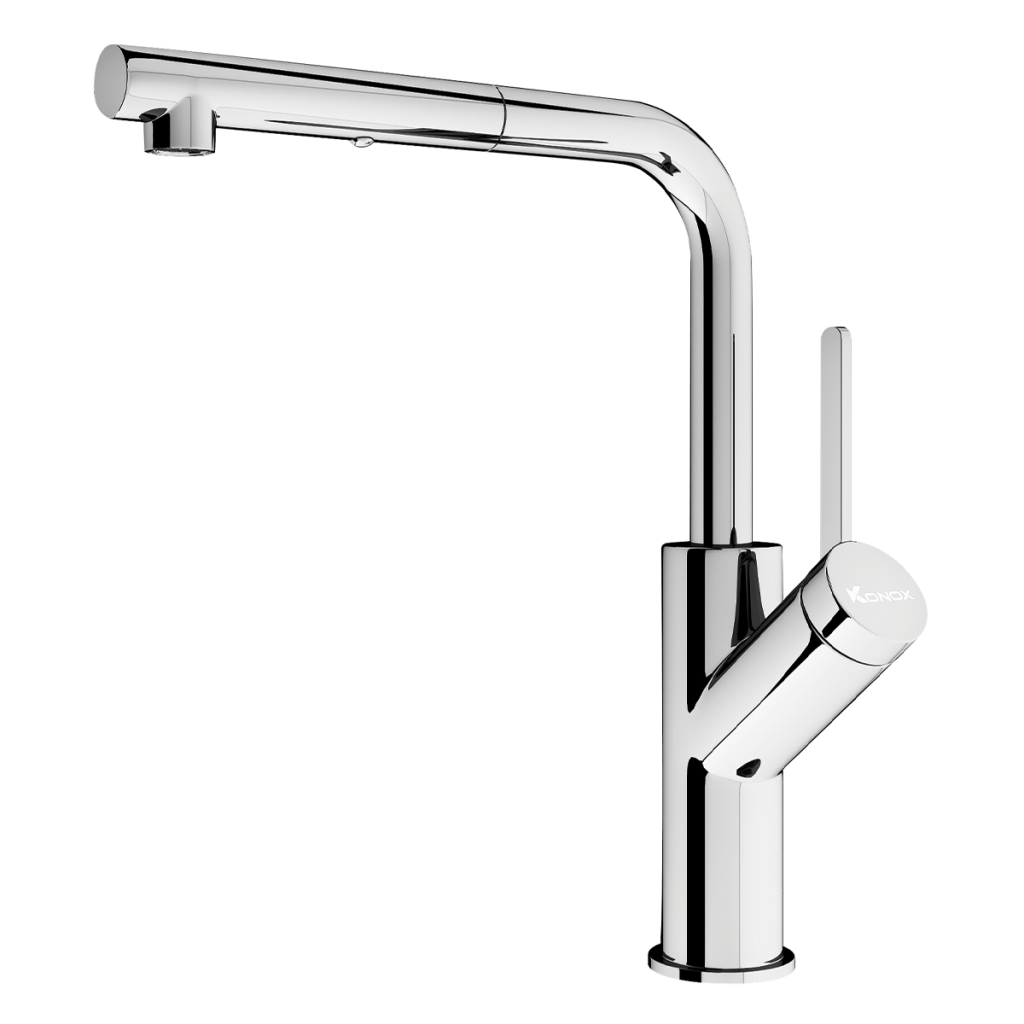 Vòi rửa bát dây rút Artan Chrome