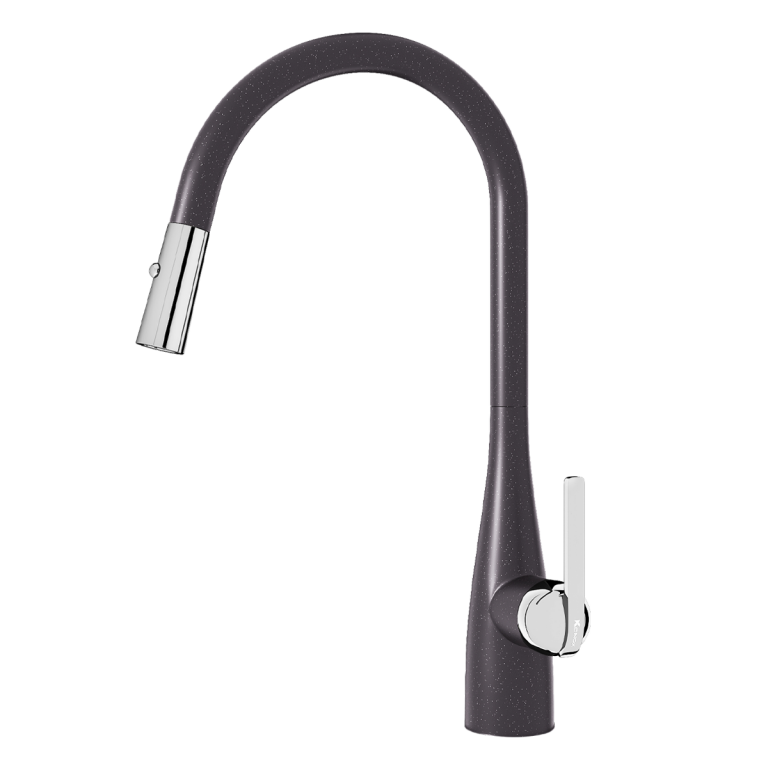Vòi rửa bát dây rút Curva Black