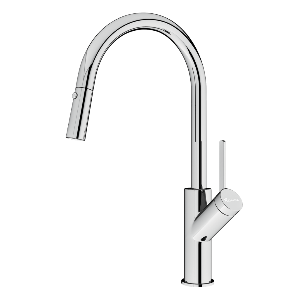 Vòi rửa bát dây rút Ponte Chrome