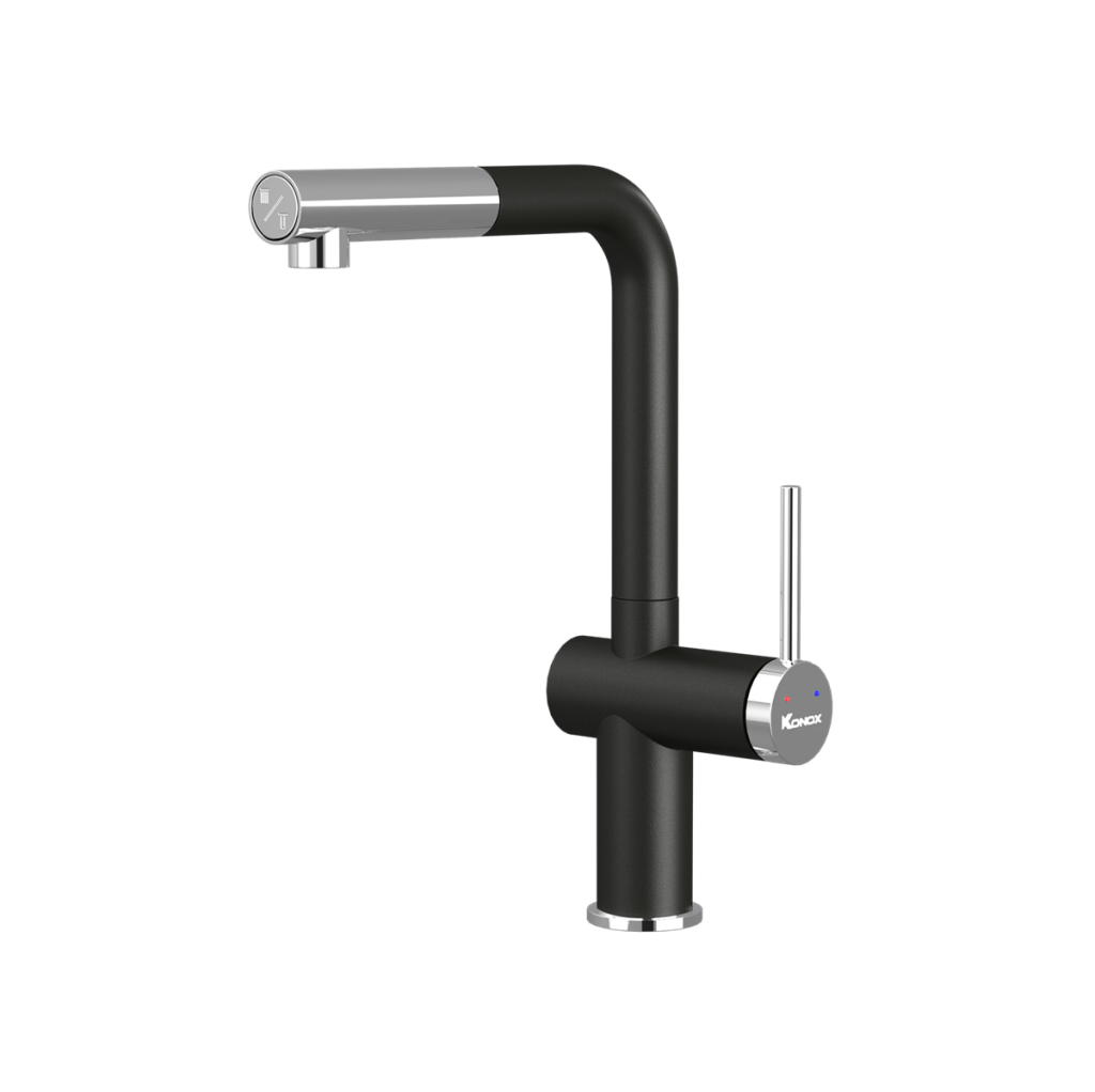 Vòi rửa bát dây rút Stream Smart Black