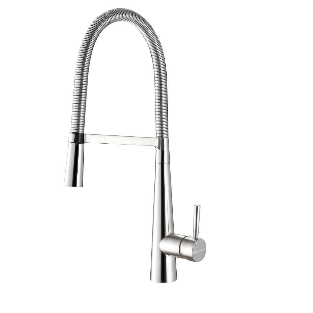 Vòi rửa bát thân mềm KN1909 – Chậu vòi rửa bát cao cấp Konox