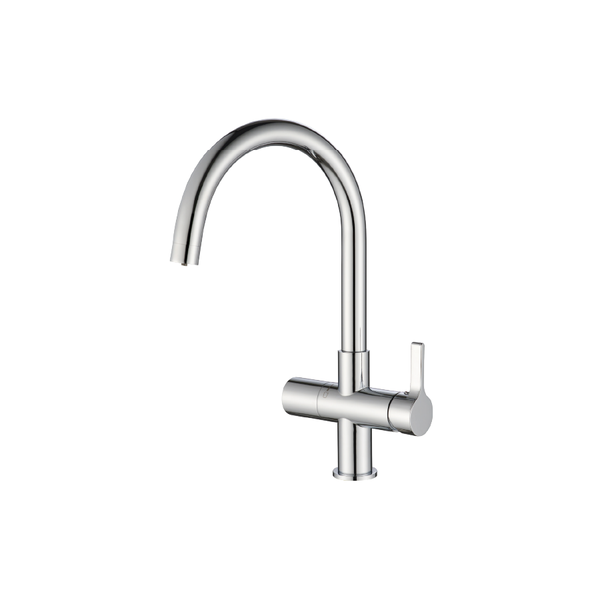 Vòi rửa chén 3 nguồn nước đồng thau chrome