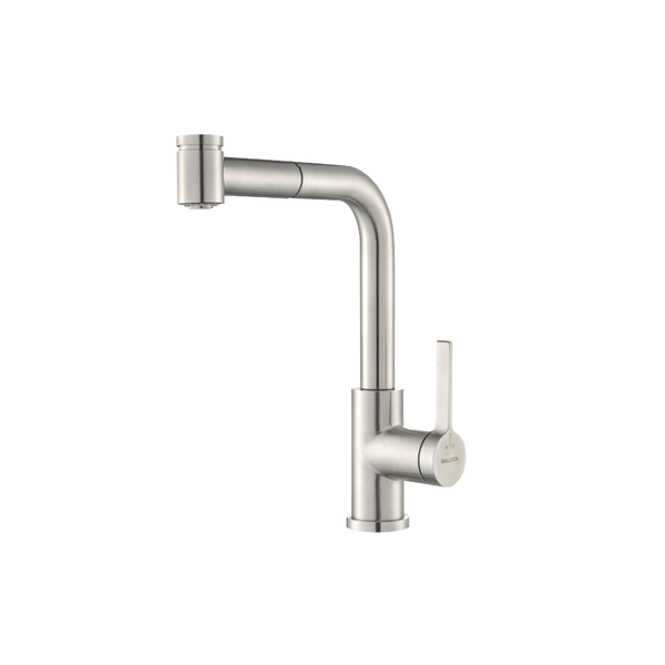 Vòi rửa chén nóng lạnh dây rút inox 304 luxsteel