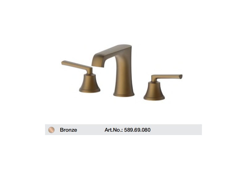 Vòi trộn 3 lỗ FUSION màu Bronze Hafele 589.69.080