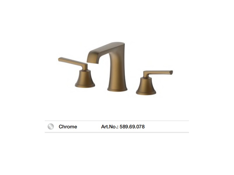 Vòi trộn 3 lỗ FUSION màu Chrome Hafele 589.69.078