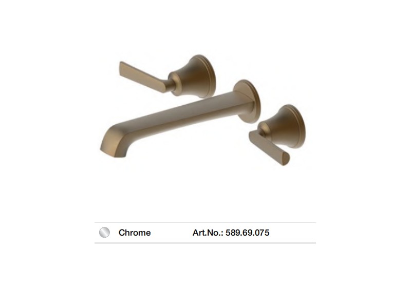Vòi trộn gắn tường FUSION màu Chrome Hafele 589.69.075