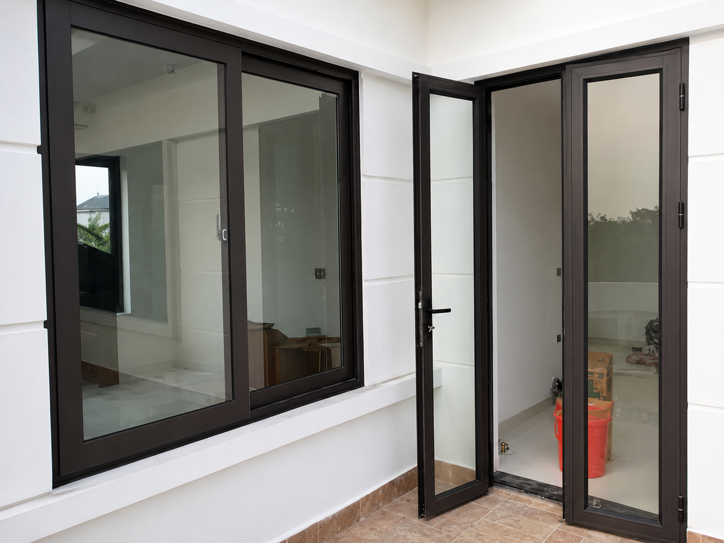Cửa đi 55 vát cạnh
