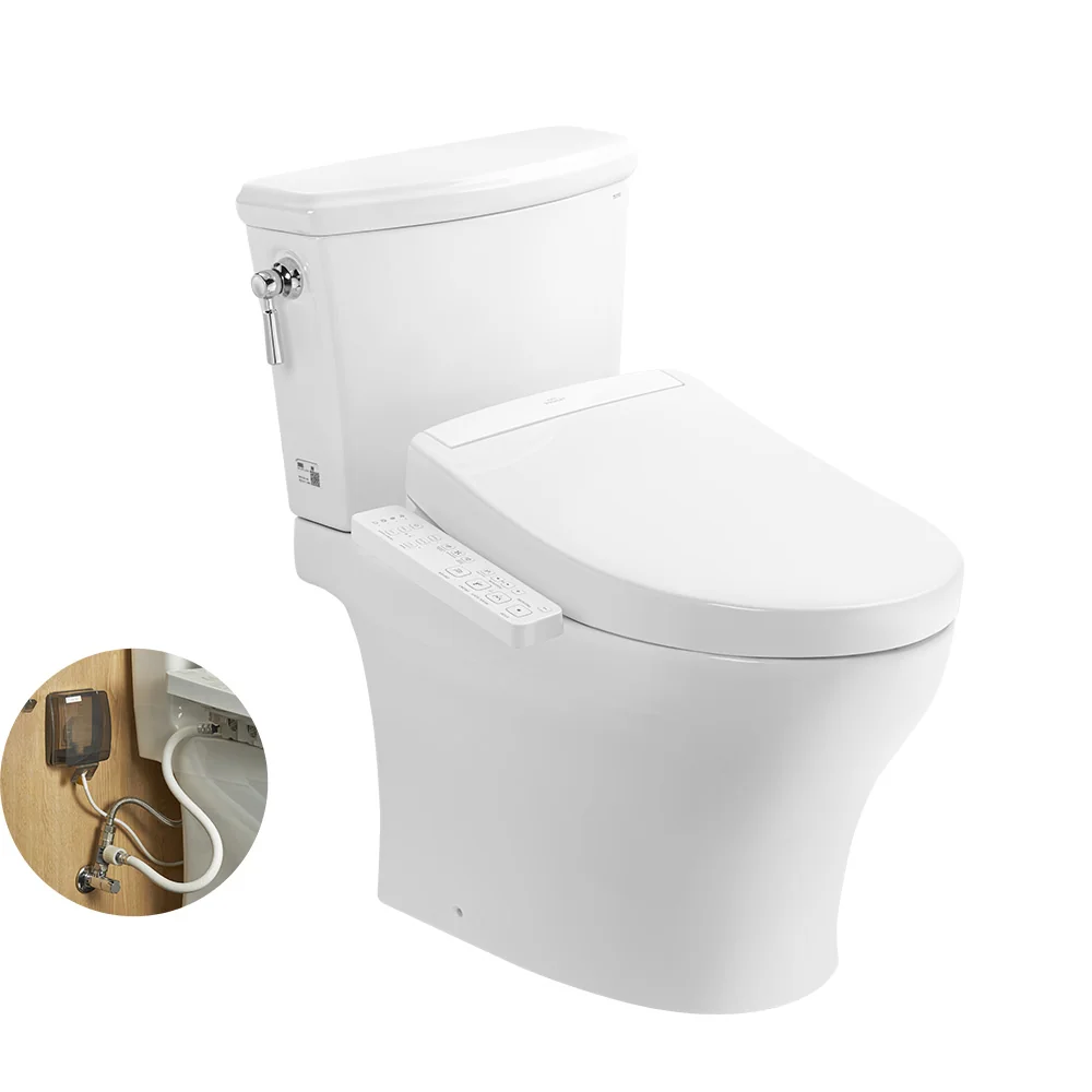 Bàn cầu hai khối kèm nắp rửa điện tử WASHLET dòng S2 – TCF33461GAA