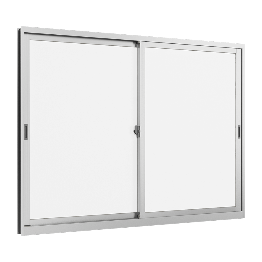 Cửa sổ lùa 2 cánh 2 ray trượt