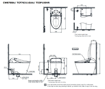 Bàn cầu thông minh Washlet G5A