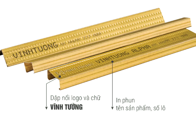 Khung trần chìm Vĩnh Tường ALPHA®