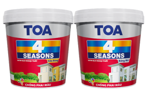 Sơn nước ngoại thất cao cấp TOA 4 Seasons Satin Glo