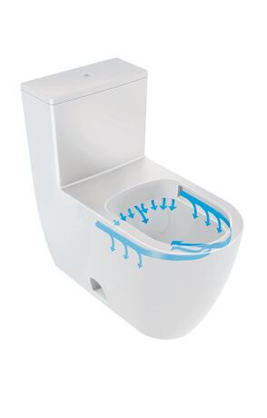 Thân bồn cầu 1 khối đặt sàn ME by Starck - Dung tích xả: 5/3,5   lít
- Hygiene glaze  
- Thiết kế không vành Rimless
- Kích thước: 390 x 730 mm