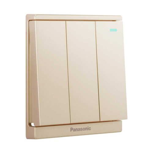 Bộ 3 công tắc B, 1 chiều, bắt vít, có chỉ báo dạ quang