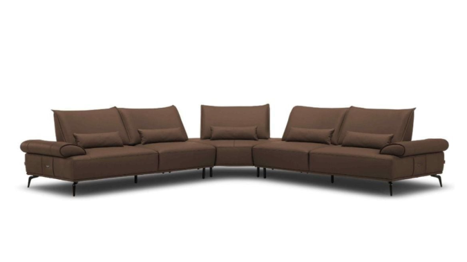 Bộ ghế sofa bọc da bò KUKA Home 9651