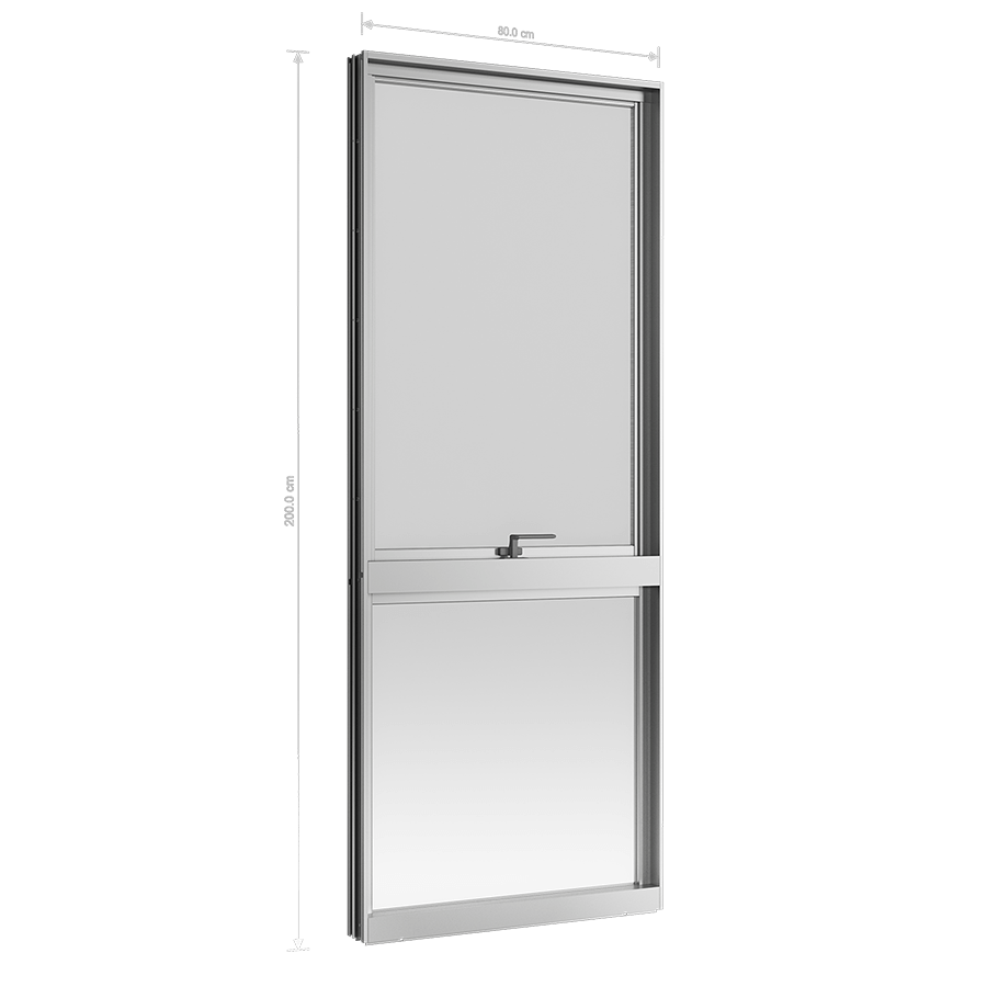 Cửa sổ mở hất kết hợp vách cố định Atis