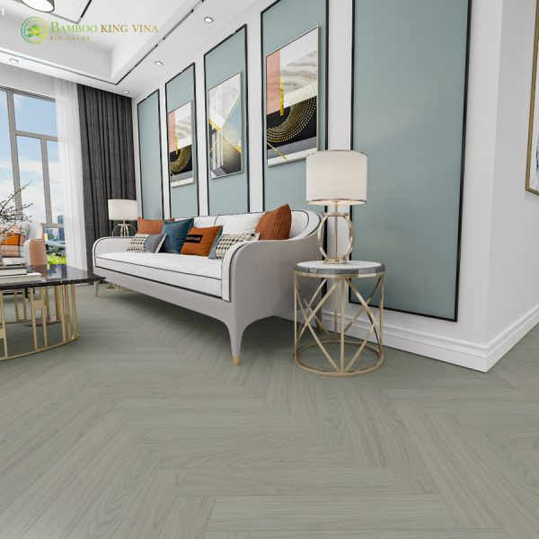 Sàn Gỗ Xương Cá Hybrid Engineered – Grey Oak