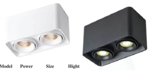 Đèn vuông đôi nổi HY-TR69689-2T