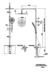 Sen tắm đứng Cotto CT6211