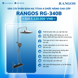 Sen Cây Phím Đàn Mạ Titan 4 Chức Năng Rangos RG-340B