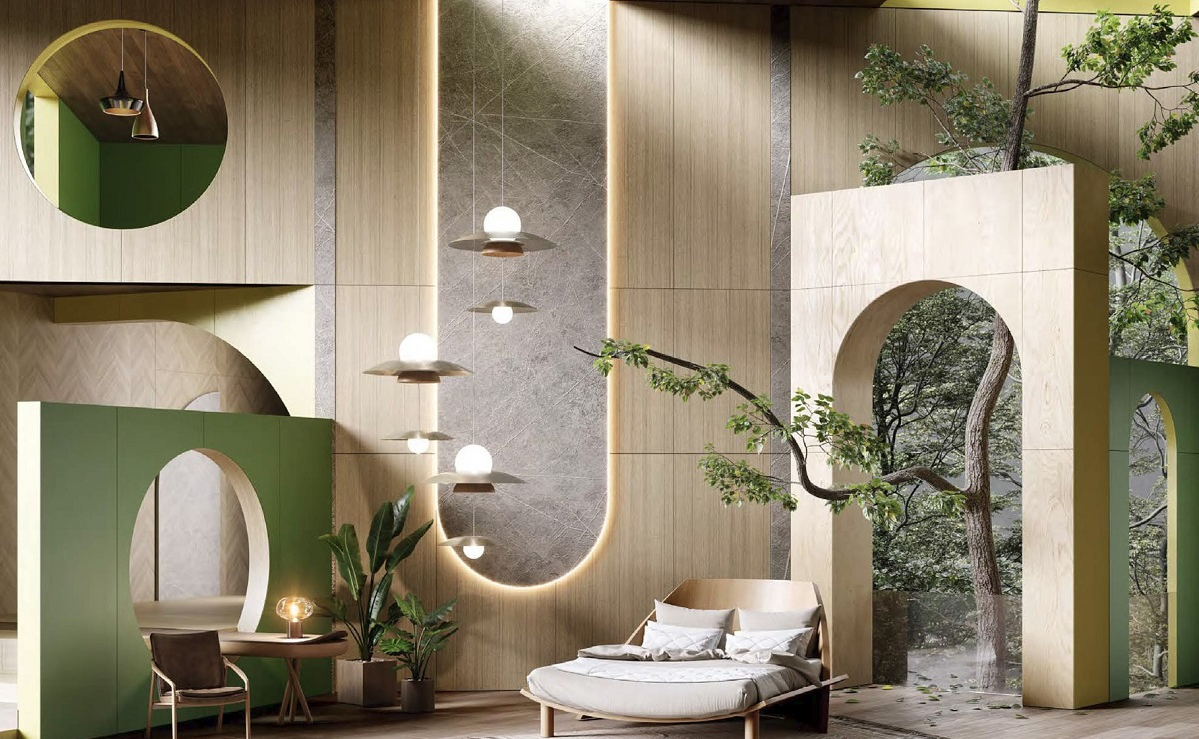 Tấm vách gỗ