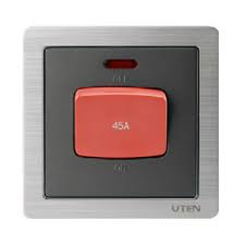 Bộ công tắc 45A Aura glass gray Series