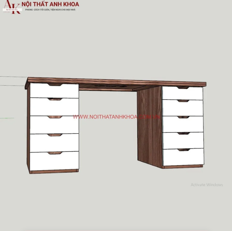 Bàn làm việc Ikea gỗ công nghiệp