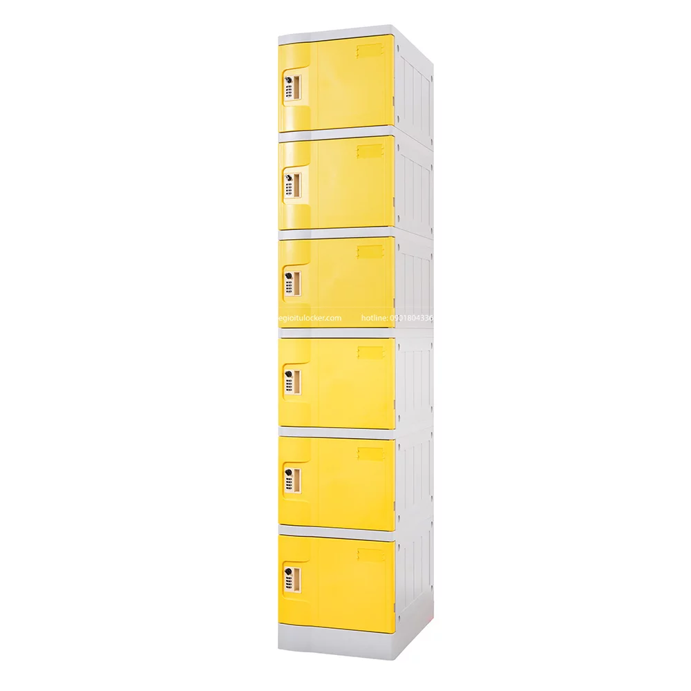 Tủ locker nhựa ABS – Dòng W300 – 6 ngăn