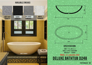 Bồn Tắm Terrazzo D DELUXE 248