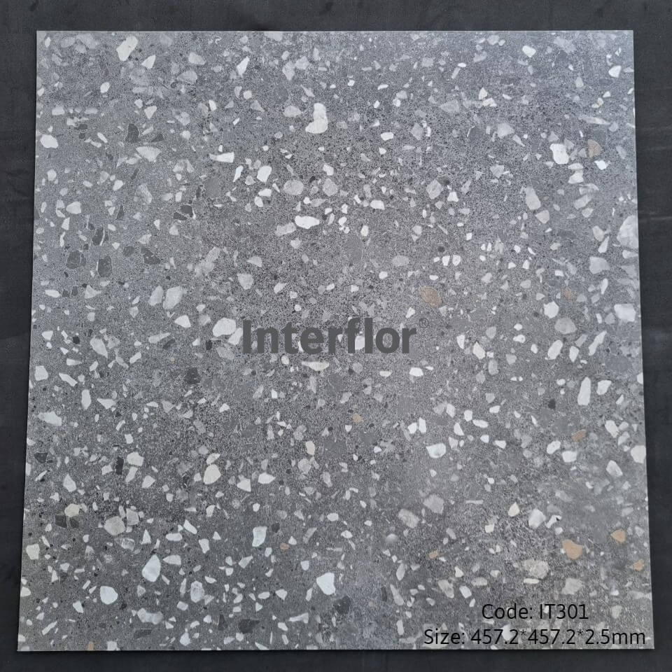 Sàn nhựa vân Terrazzo tông sáng cho văn phòng IT3001 RF, IT3002 RF