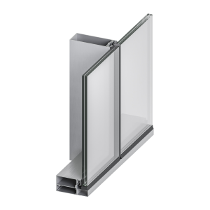 Vách kính cố định 2 tấm kính